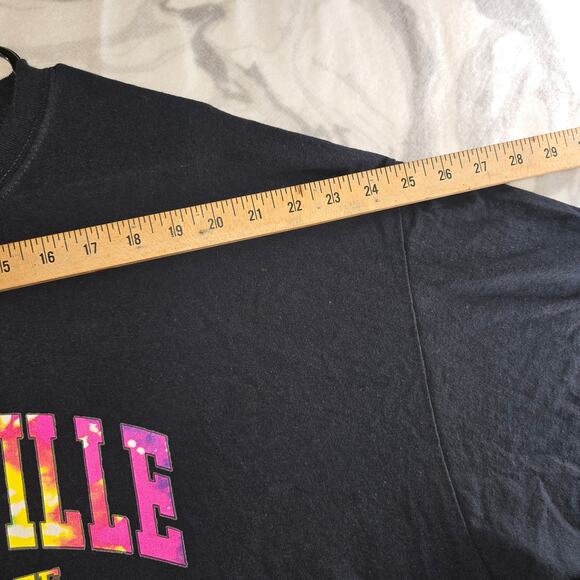 Nashville TN Black Tie Dye Graphic T-Shirt Unisex Size 2XL - Picture 4 of 7